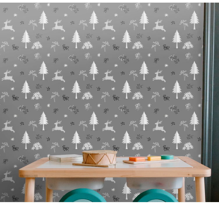 žiemos peizažo motyvas kalėdų tapetas sienoms - „Tenstickers“
