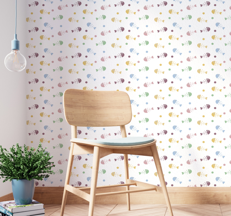 žuvų kaulų gyvūnų tapetai - „Tenstickers“