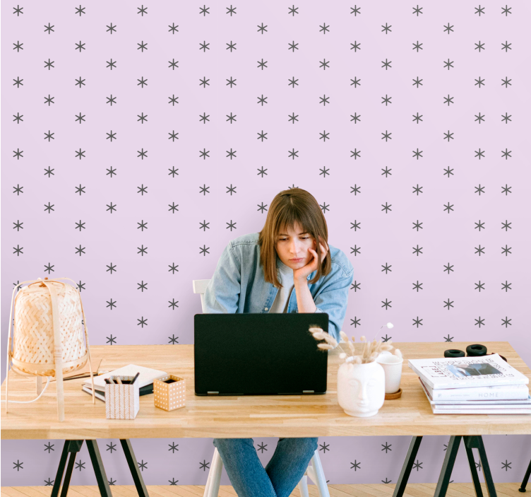 žvaigždėta akcento siena žvaigždės tapetai - „Tenstickers“