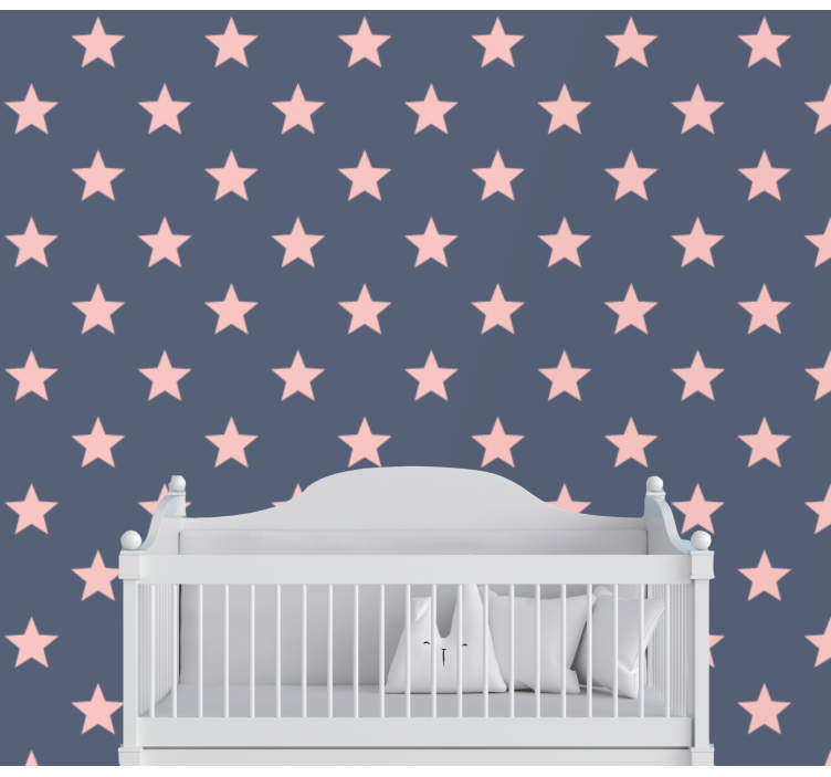 žvaigždėtos nakties modelis žvaigždės tapetai - „Tenstickers“